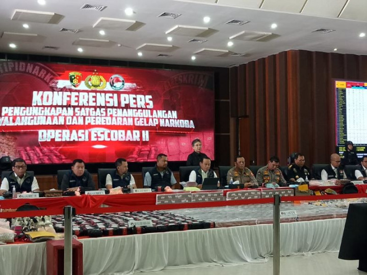 1.532 Tersangka Kasus Narkoba Ditangkap, 115 Tersangka Direhab