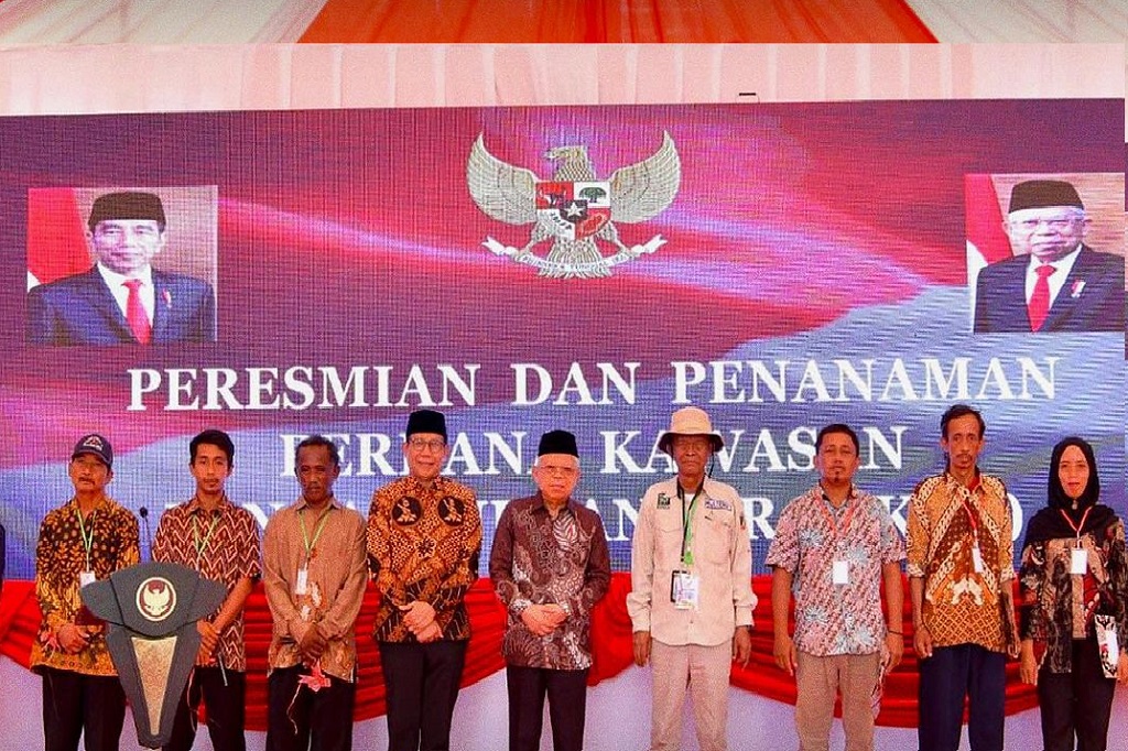 Wapres Resmikan dan Tanam Perdana di Kawasan Pangan Nusantara Sulteng