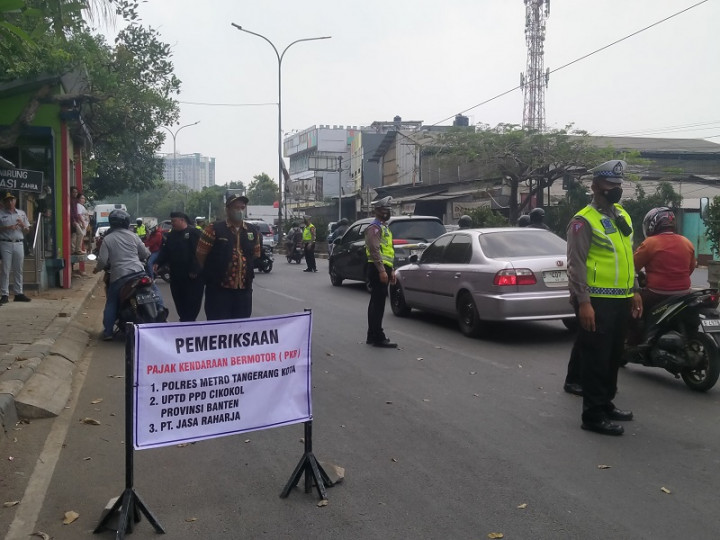 Ratusan Kendaraan di Kota Tangerang Menunggak Pajak
