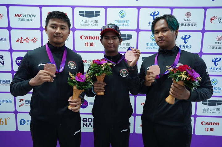 Asian Games: Indonesia Rebut Perunggu Panahan Recurve Beregu Putra
