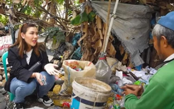 Rey Utami Ajak Ngobrol Pemulung, Netizen Sindir Nagita Slavina