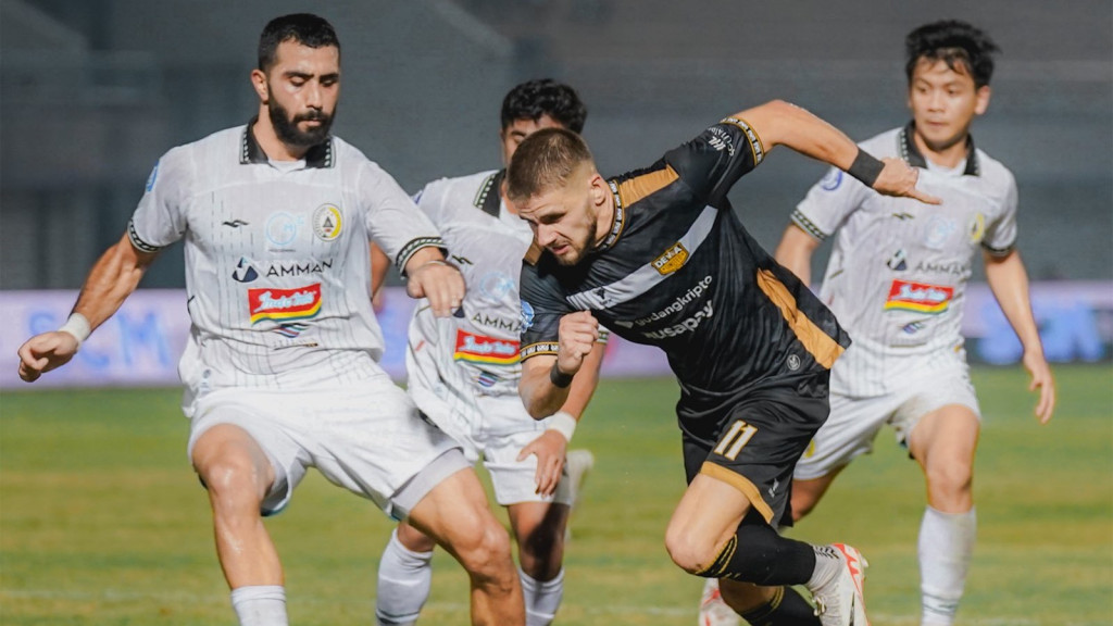 Suasana laga Dewa United vs PSS Sleman. (Foto: Twitter resmi Dewa United FC)