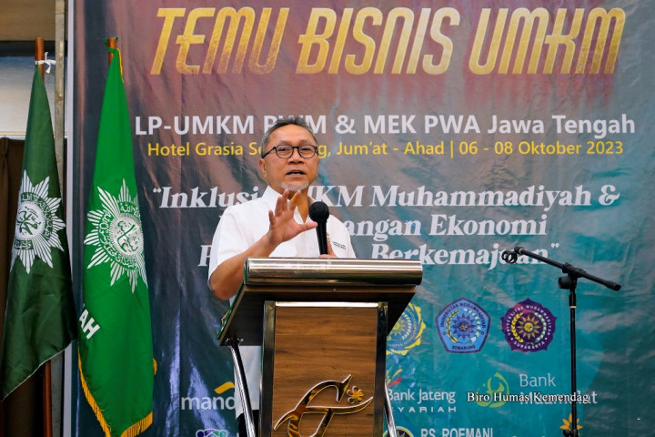Hadiri Rakorwil PWM di Semarang, Mendag Zulkifli Hasan: Kerja Sama Bentuk Ekosistem untuk UMKM Maju