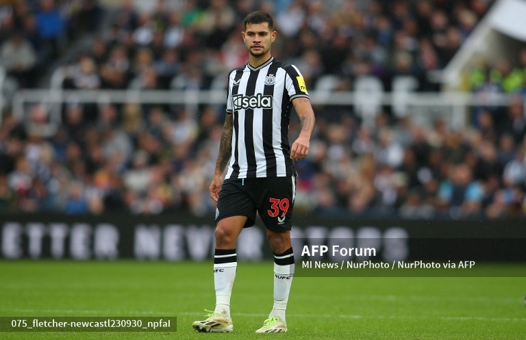 Gelandang Newcastle United, Bruno Guimaraes (AFP/Michael Driver)
