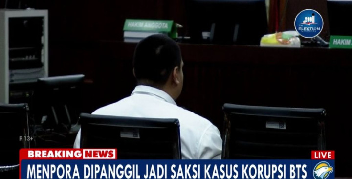Bantah Terima Bingkisan untuk Tutup Kasus BTS 4G, Menpora Ngaku Lega