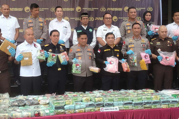 Ratusan Kg Sabu dan Ganja Dimusnahkan Polda Metro Jaya