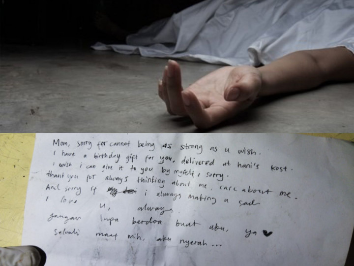 Isi Surat yang Ditulis Mahasiswa Unnes Sebelum Tewas di Mal Paragon Semarang: Maaf Ma, Aku Nyerah