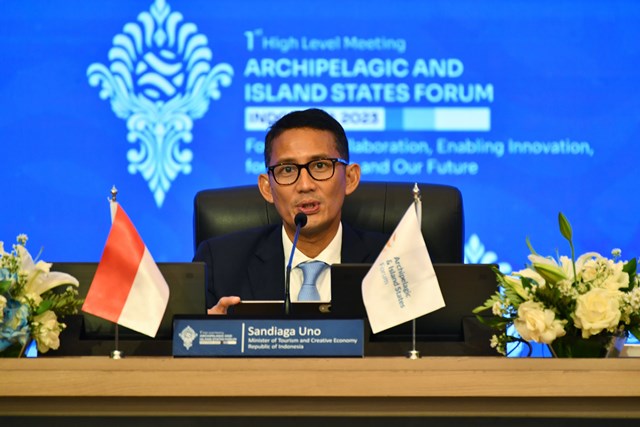 Indonesia mengajak negara-negara AIS untuk memperkuat pariwisata berkelanjutan. (Foto: Dok. Birkom Kemenparekraf)