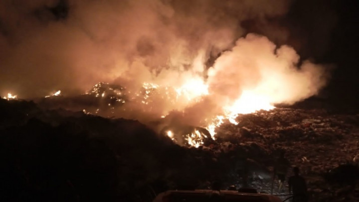 TPA Bakung Lampung Terbakar Lagi