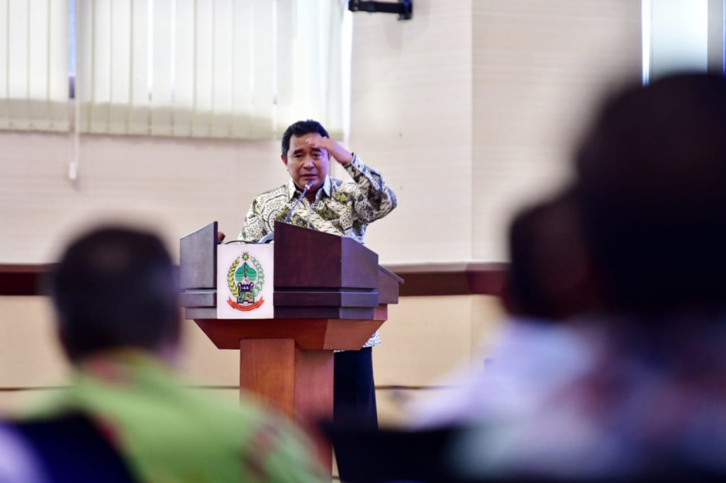 PJ Gubernur Sulawesi Selatan, Bahtiar Baharuddin, di Kota Makassar, Sulawesi Selatan. Dokumentasi/ istimewa.