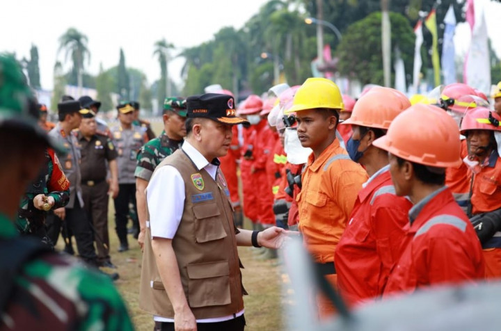 Pj Gubernur Sumsel Minta Semua Pihak Terlibat Tangani Karhutla
