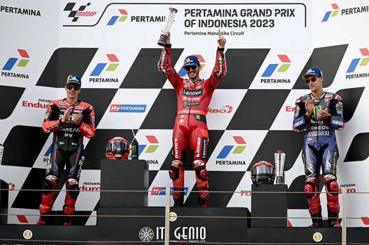 Bagnaia Menangi MotoGP Indonesia