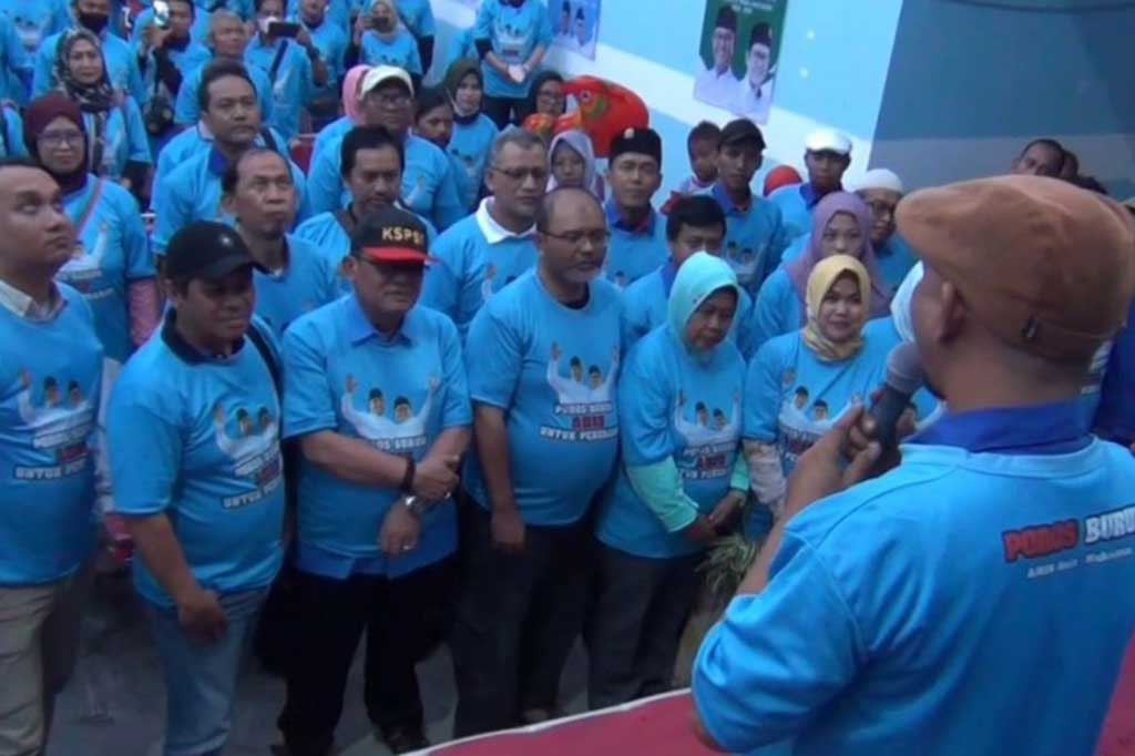 Poros Buruh Perubahan Deklarasikan Dukung Pasangan AMIN