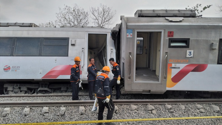 KAI Daop 6 Yogyakarta Segera Evakuasi Gerbong yang Terguling