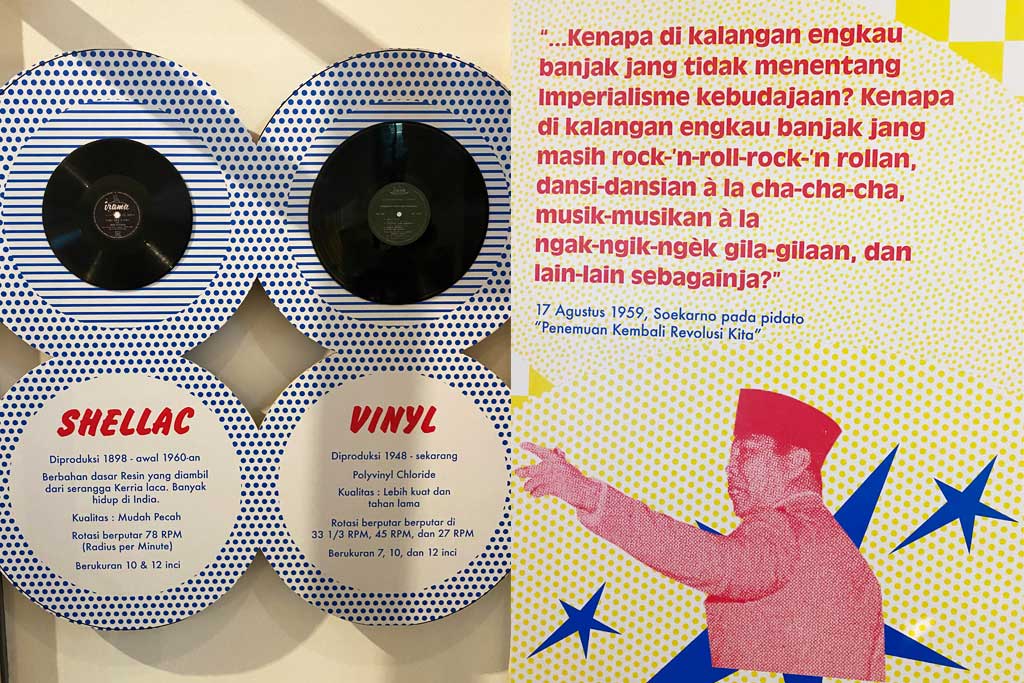 Pameran arsip “Dari Ngak-Ngik-Ngok ke Dheg Dheg Plas” (Foto: Medcom)