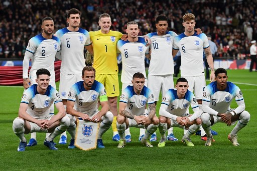 Skuad timnas Inggris. (Glyn KIRK / AFP)