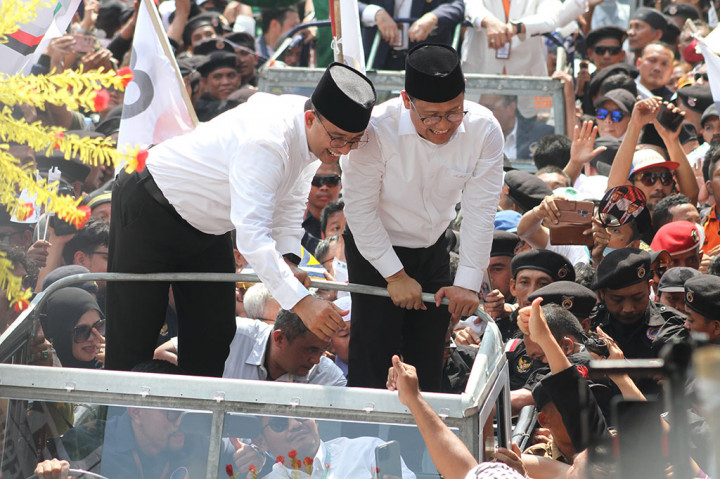 Potret Anies-Muhaimin Tiba di KPU