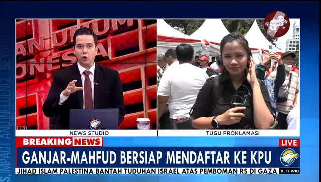 Relawan Berkumpul di Tugu Proklamasi Hingga Antar Ganjar-Mahfud ke KPU