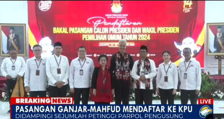 Ganjar-Mahfud MD Resmi Daftar Pilpres 2024, Pengamat: Pertarungan Sesungguhnya Dimulai