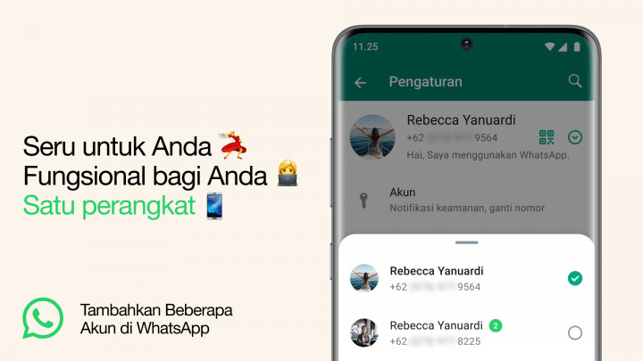 Segera, WhatsApp Bisa 2 Akun Sekaligus di 1 HP