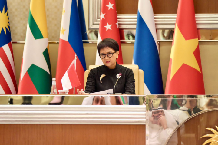 Menlu Retno: ASEAN-GCC Berdiri Kokoh Mendukung Solusi Damai bagi Palestina