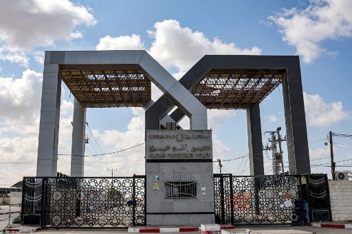 Perbatasan Rafah di Mesir. Foto: AFP
