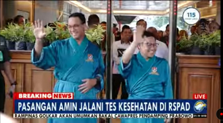 Anies-Muhaimin Memulai Rangkaian Pemeriksaan Kesehatan