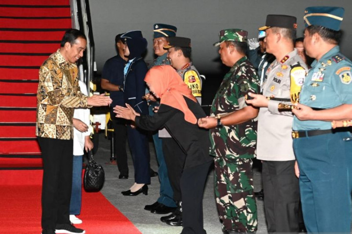Presiden Jokowi Tiba di Sidoarjo, Hendak Memperingati Hari Santri 2023