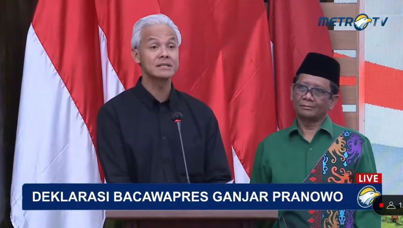 Hari Ini Giliran Ganjar Mahfud Jalani Tes Kesehatan