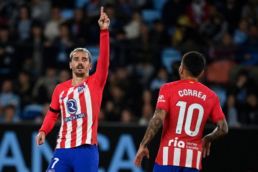 Atletico Hancurkan 10 Pemain Celta Vigo dengan Hattrick Griezmann