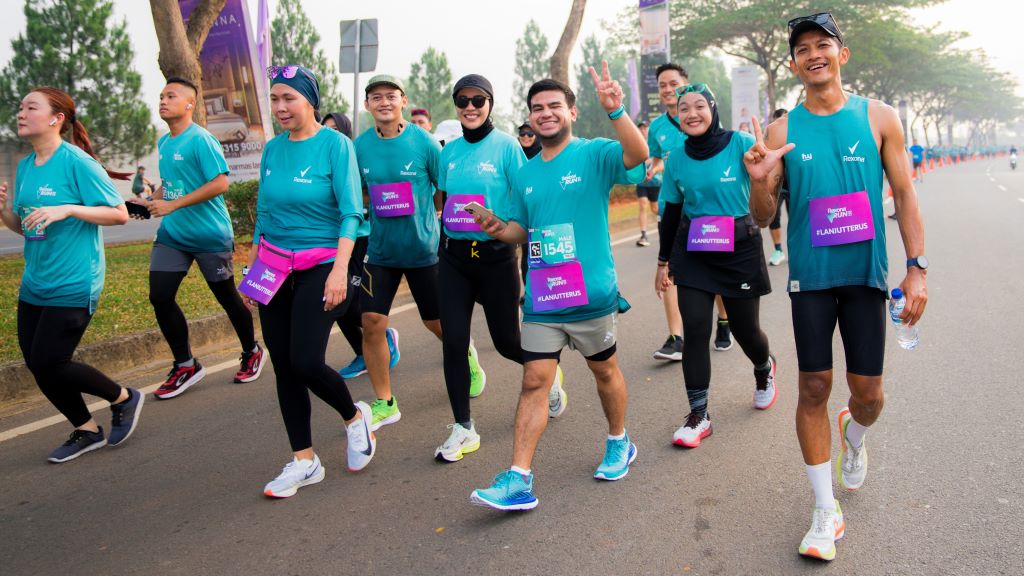Fadil Jaidi bersama Rexona Running Buddies di Rexona Run 2023. (Foto: Istimewa)