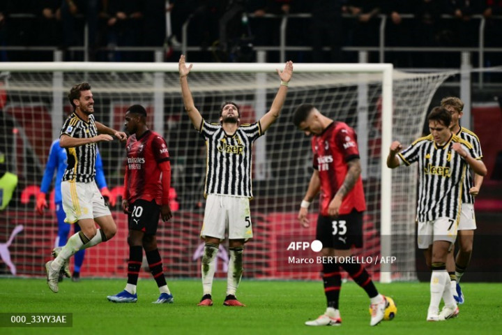 Juventus Susah Payah Tundukkan 10 Pemain Milan