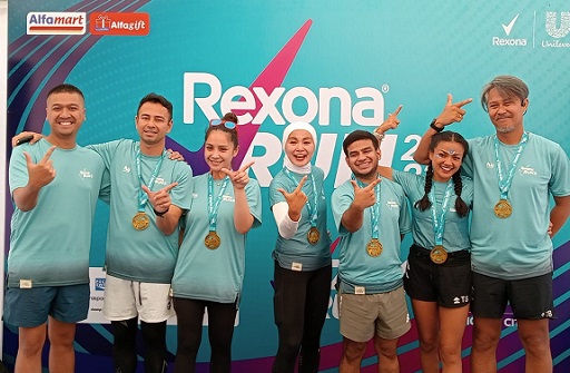 Sederet pembicara dalam konferensi pers Rexona Run 2023. (Foto: Dok. Yuni)