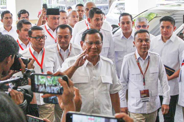 Prabowo Beri Arahan ke Kader Usai Umumkan Gibran jadi Cawapresnya