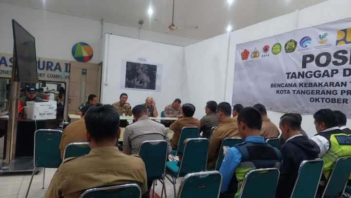 Bandara Soetta Bangun Posko Tanggap Darurat Kebakaran TPA Rawa Kucing