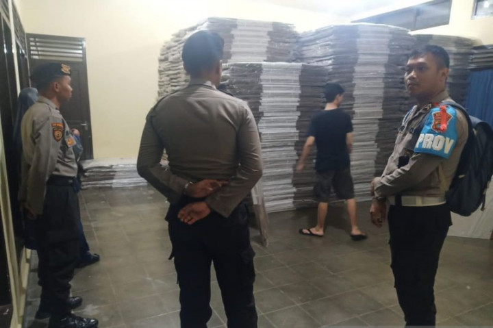 Polres Bangka Jaga Ketat Kotak Suara Pemilu Selama 24 Jam