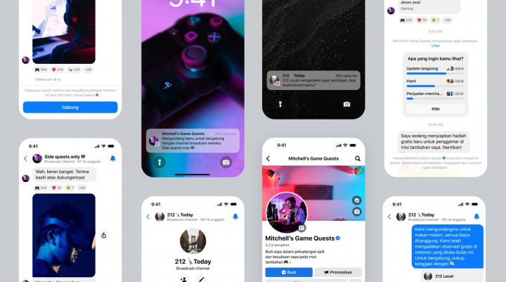 Facebook dan Messenger Kini Punya Saluran Siaran