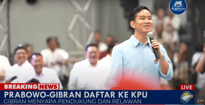 Agak Lain, Gibran Sapa Ketum PSI Kaesang ‘yang Paling Saya Sayangi’ saat Deklarasi