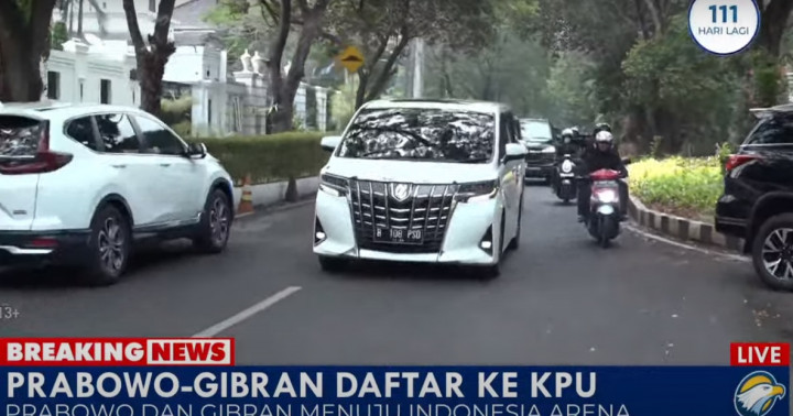 Alphard yang Ditumpangi Prabowo-Gibran, Pagi Tunggak Pajak Siang Sudah Lunas