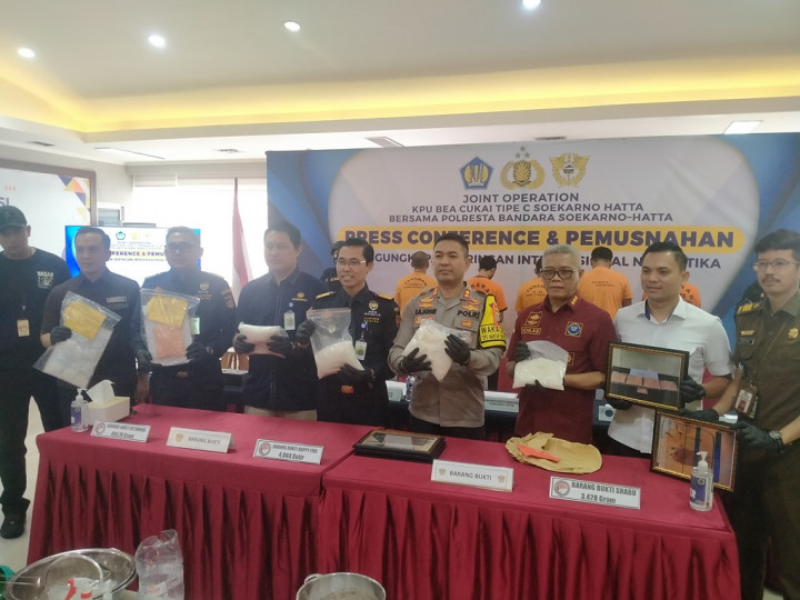 Bea Cukai Bandara Soetta Bongkar Penyelundupan Sabu Jaringan TImur Tengah