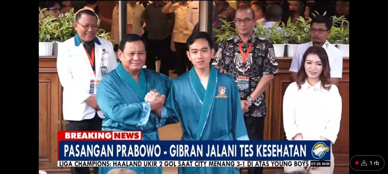 Prabowo-Gibran Jalani Tes Kesehatan Hari Ini