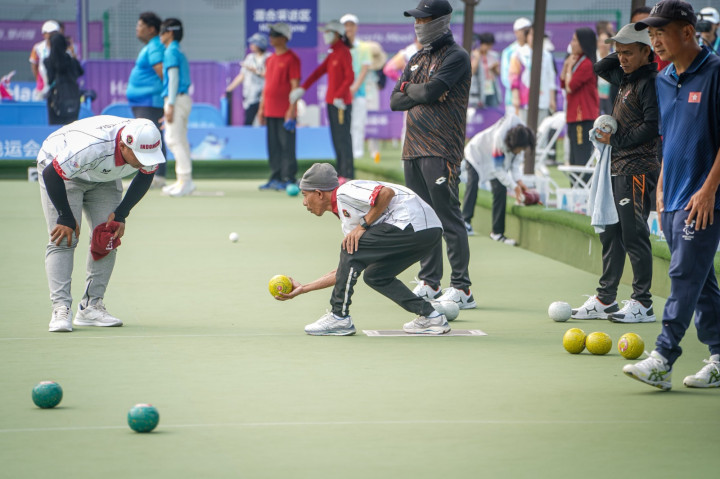 Kacung Raih Emas Lawn Bowls Asian Para Games