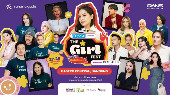 Akhiri Roadshow di Bandung, The Girl Fest 2023 Hadirkan Nagita Slavina, Chelsea Islan, Prilly Latuconsina, Angga Yunanda, dan Syifa Hadju