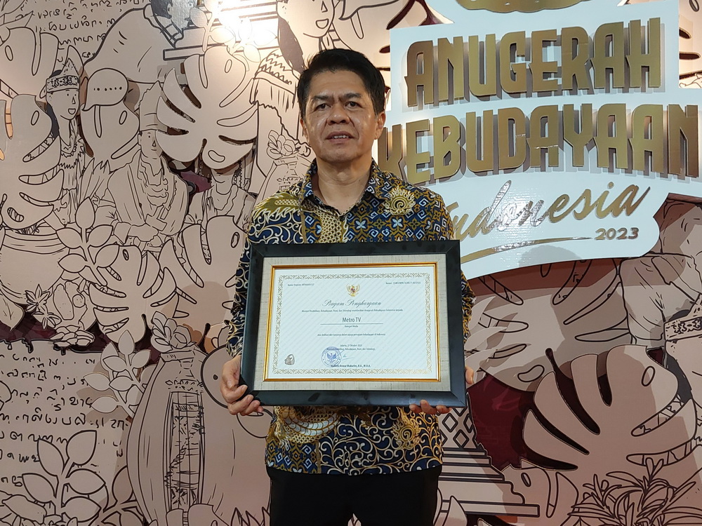 Metro TV Raih Penghargaan di Anugerah Kebudayaan Indonesia 2023