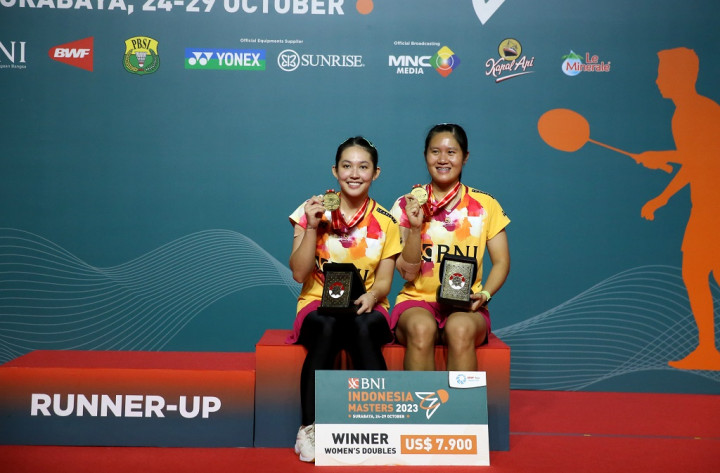 Tumbangkan Meilysa/Rachel, Lanny/Ribka Juara Indonesia Masters 2023