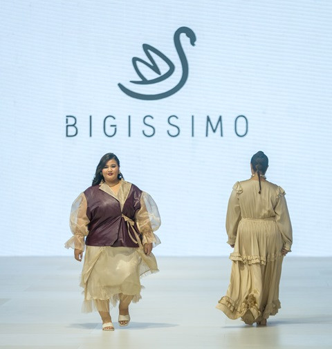 Hadir dengan model plus size di JFW 2024, unjuk diri dengan 'Manifesto'. (Foto: Dok. JFW 2024)