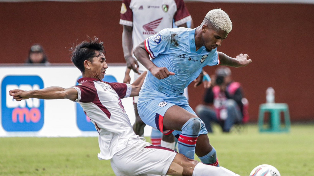 Suasana laga RANS Nusantara FC vs PSM Makassar. (Foto: Twitter resmi RANS Nusantara FC)