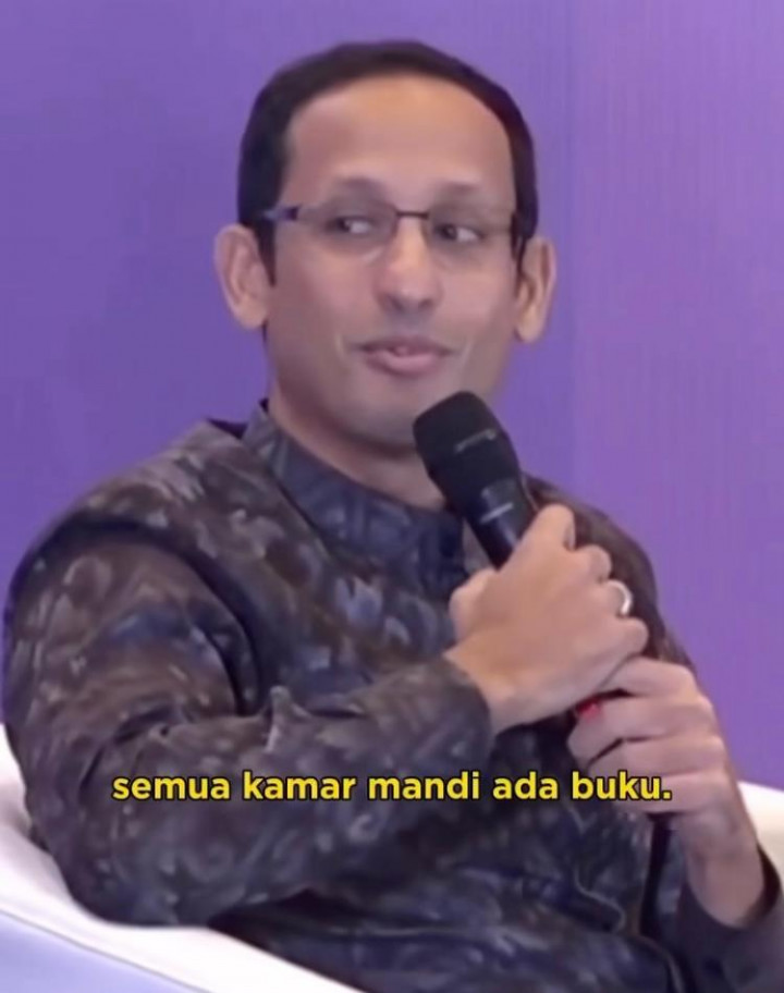 Jurus Nadiem Bikin Anak Cinta Buku: Letakkan Buku Sampai di Kamar Mandi