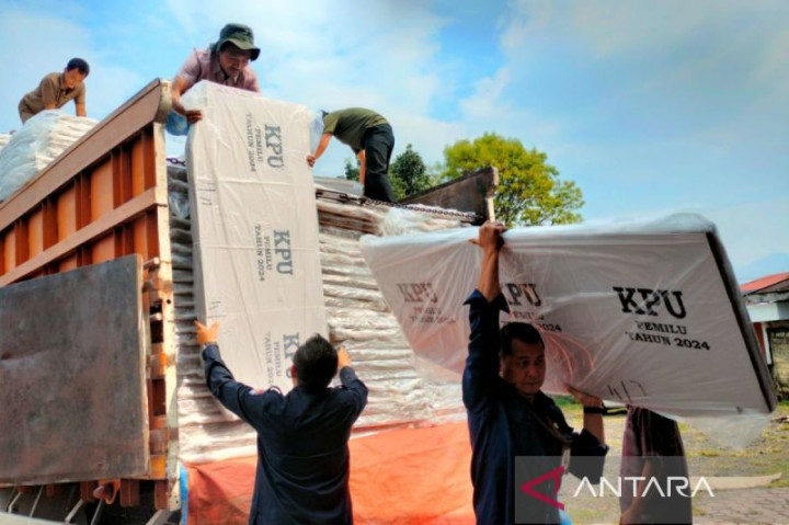 KPU Rejang Lebong Terima 3.264 Bilik Suara Pemilu 2024