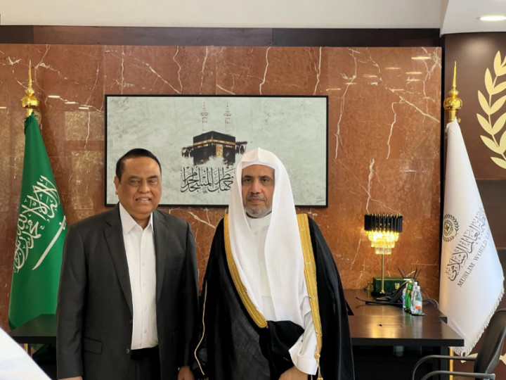 Bahas Perkembangan Dunia Islam, Ketua ASFA Bertemu Sekjen Liga Muslim Dunia